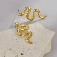 Snake stud earrings